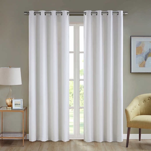 Beautyrest Black Luxurious Magnetic Closure Window Curtain, 2-Pack - Picture 5 of 16